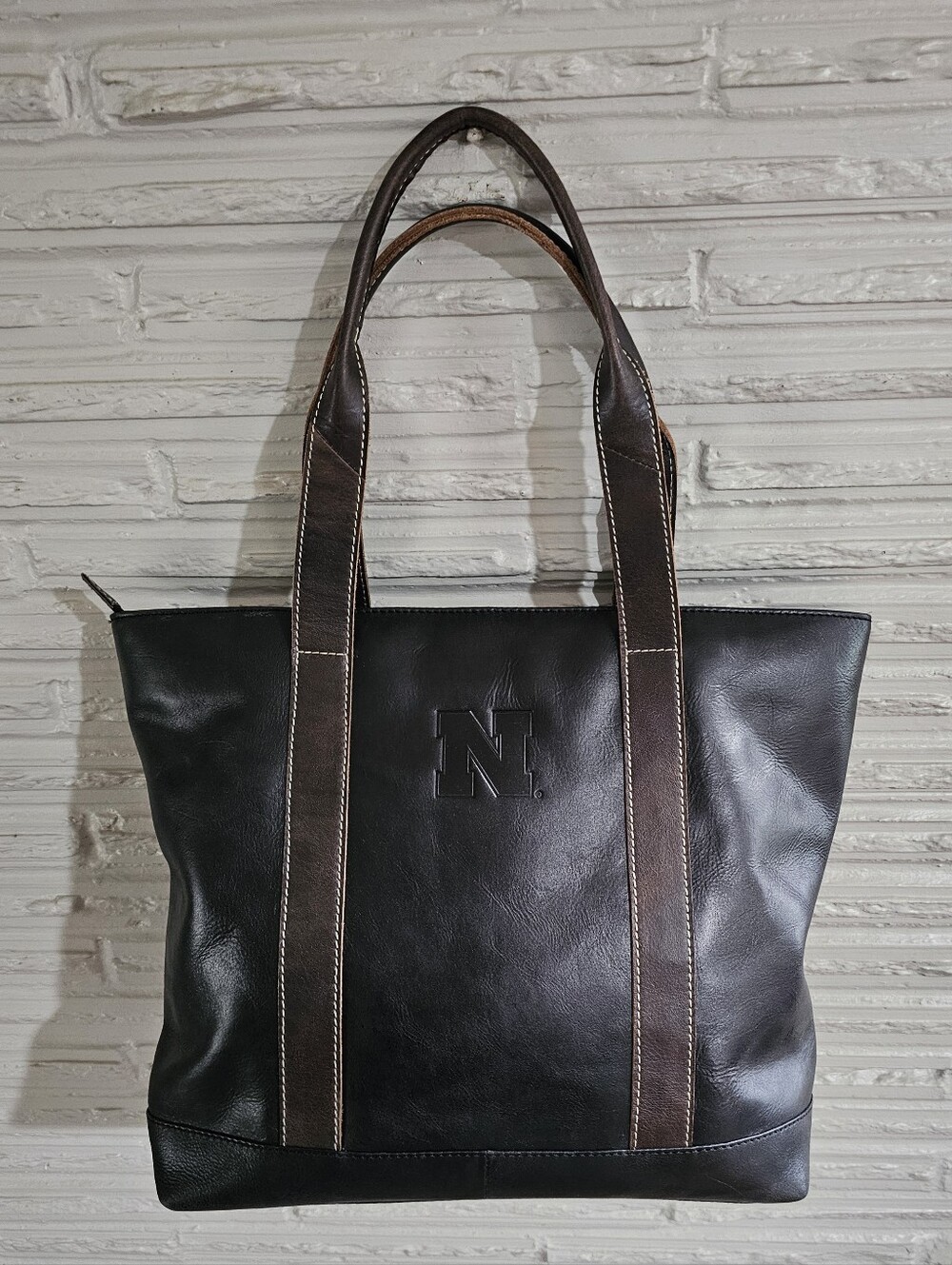 Nebraska Logo Leather Tote & Wallet
